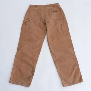 Dakota Tan Relaxed Fit Durable Thick Cotton Dungaree  Carpenter Style Pants